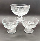 Pasabahce Dessert Footed Bowls Fruit Clear Glass Sherbet Ice Cream 3.75” High