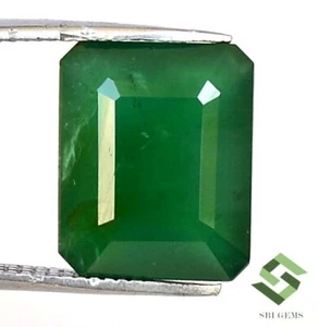10.80x9 mm Certified Natural Emerald Octagon Cut 4.58 CTS Untreated Loose Gems - Picture 1 of 6
