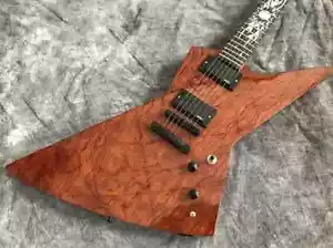 Metallic James Hetfield Kenneth Lawrence gesteppte Bubinga braune E-Gitarre - Bild 1 von 5