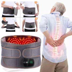 Electric Back Warmer Heat Pad Waist Massager Heating Belt Back Abdomen Massager - Picture 1 of 12