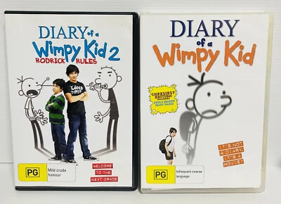 Diary Of A Wimpy Kid 1 & 2 DVD Movie - GC - PAL 4 - Zachary Gordon-Free Aust Po - Image 1 of 3