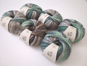 Lana Grossa Linea Pura Romanza Cotone Cotton Blend Yarn Lot Of 6 
