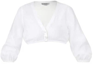 Blusa Dirndl Marjo Hausham 3/4 brazo blanco roto - Imagen 1 de 9