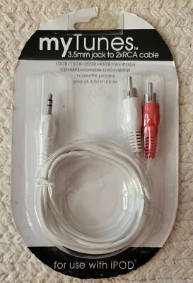 My Tunes 3.5毫米插孔转2xRCA电缆 — 第 1/3 张图片