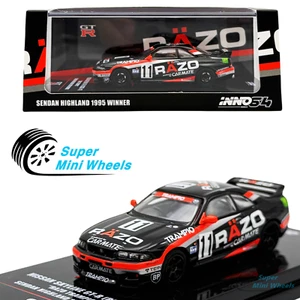 INNO64 1:64 Nissan GT-R R33 #11 Razor Trampio Sendan Highland 1995 Winner - Picture 1 of 5