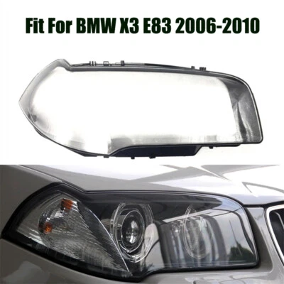Cubierta derecha lente transparente faro apta para BMW X3 E83 2006-2010 Foto 1 de 4