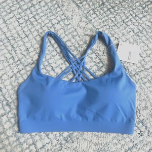 Lululemon FLEXY FLEX STRAPPY YOGA BRA D-DDD POOL PARTY SZ S/M NWT - Picture 1 of 11