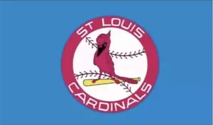 St. Louis Cardinals-Deluxe 3’x5’ Outdoor Flag-Vintage-Lt Blue-MLB-SHIPS FAST! - Picture 1 of 2
