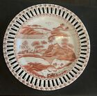 Vintage Wong Lee 1895 wall plate, cut outs around rim, 10 1/4”