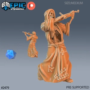 6K Resin 32mm Epic Miniatures Skeleton Musician Violin (Medium) for D&D - Picture 1 of 1