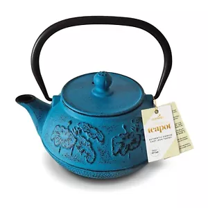 Tetera de hierro fundido azul chino Tiffany 900 ml - Imagen 1 de 8