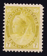 Canada Scott 81 Mint HR OG gum dist 1902 7c Yellow Lot AB7026 bhmstamps