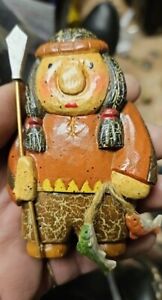 Eddie Walker Midwest Cannon Falls Resin Indian Holding Fish Miniature Figurine