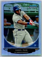 2013 Bowman Chrome Cream of the Crop Mini Refractors Yasiel Puig Los Angeles