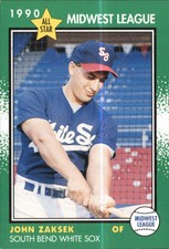 1990 Midwest League All-Stars Grand Slam #25 John Zaksek