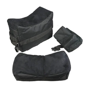 3 PC Set Bench Rest Stand Shooting Range Sand Bags Front, Rear and Elbow Rest - Picture 1 of 2
