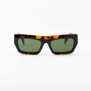 OCCHIALI SOLE PALM ANGELS EMPIRE AVANA LENTI VERDI AUTENTICO OFFICIAL RESELLERS - Picture 1 of 6