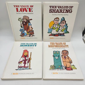 The Value Tales Lot of 4 Hard Cover Books S. Johnson A. Donegon Homeschool - Picture 1 of 6