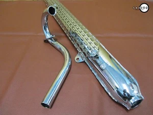 Fit HONDA CL90 EXHAUST MUFFLER & PROTECTOR (SWEPT UP) **sa3741** - Picture 1 of 5