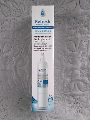 Refresh Water Filter R-9990-S Fits LG LT600P 5231JA2006A 46-9990 WF600 SFG-LA50 - Image 1 of 4