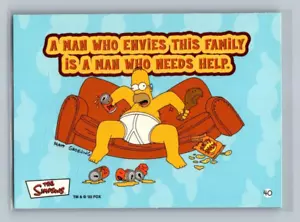 HOMER SIMPSON A man who envies this family 2002 Topps The Simpsons Sticker #40 - Picture 1 of 2