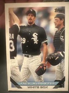 1993 Topps Inaugural Marlins White Sox Baseball Card #344 Jack McDowell /10000 - Picture 1 of 2