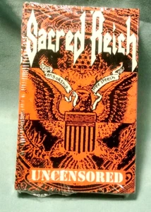 Sacred Reich, UNCENSORED, 1990 METAL BLADE-EPRO-339-SINGLE CASSETTE, PROMOTIONAL - Picture 1 of 2