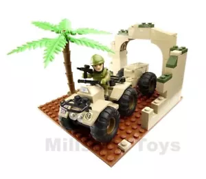 Character Building H.M Armed Forces ARMY INFANTRYMAN & QUAD BIKE Mini set - NEW - Picture 1 of 1