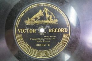 Sacred Reading - VICTOR 16362 - Twenty-third Psalm & Lord's Prayer - Imagen 1 de 2