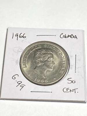 1966 Colombia 50 Centavos - Image 1 of 2