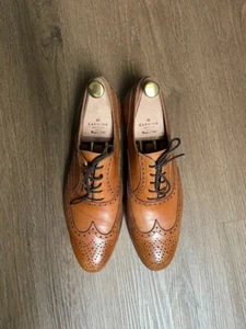 Carmina 9.5 wingtip oxfords cognac - Picture 1 of 9