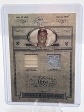 2004 Donruss Timeless Treasures Award Materials Roger Maris Patch MISSING Serial