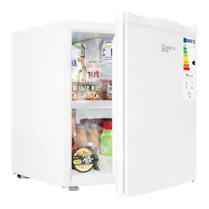 46L Mini Kühlschrank Kühlbox klein mit Gefrierfach Weiß Getränkekühlschrank Büro - Bild 1 von 12