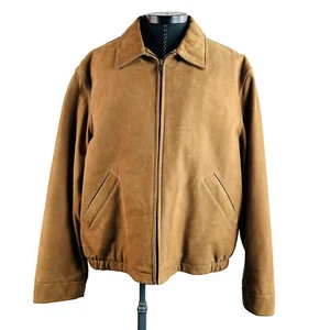 Timberland Weathergear COWHIDE Herren XL Camel Braun Lederjacke - Bild 1 von 6