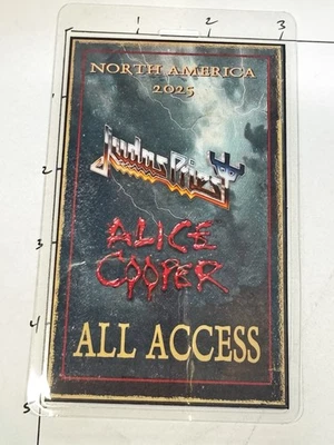 Judas Priest & Alice Cooper Commemorative, North America 2025 All Access Pass - Image 1 of 3