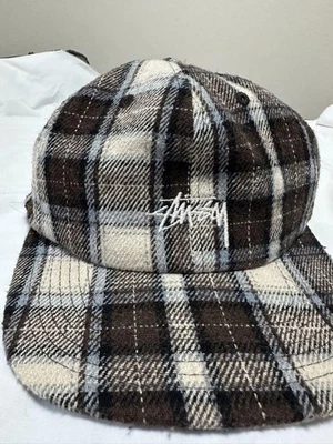 Stussy Checkered Cap Brown/White - Image 1 of 4