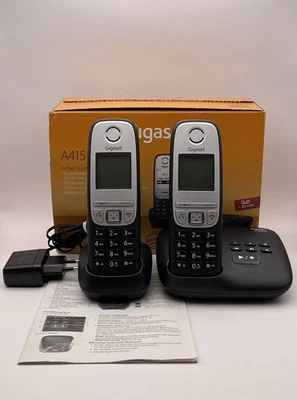 Gigaset A415A Duo - 2 Schnurlose Festnetz-Telefone mit Anrufbeantworter in OVP ✅ - Bild 1 von 4