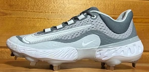 Nike Alpha Huarache Elite 4 Metal Baseball Cleats Size 8/9/9.5 WOLF GREY/WHITE - Picture 1 of 5