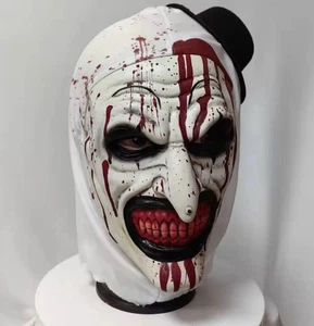 Scary Mask Terrifier Art The Clown Cosplay Latex Mask Halloween Props Costume - Bild 1 von 3