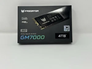 Predator M.2 SSD 4TB GM7000 BRAND NEW - Photo 1/1