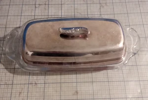 Vintage Rogers 1881 versilberte Butterdose mit Original Box und COA Lilac Time - Bild 1 von 11