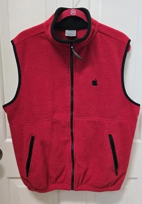 Colorado Trading & Clothing Vest Men's Red Size M w/ Apple Logo - Image 1 of 4