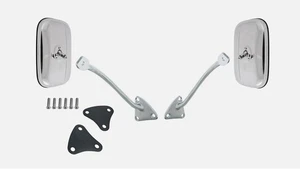 1955-59 CHEVY GMC TRUCK 3100 APACHE STAINLESS SQUARE SIDE MIRRORS RH&LH PAIR KIT - Bild 1 von 6