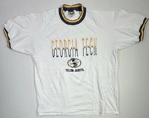 Georgia Tech Yellow Jackets Ringer T-Shirt Weiß XL Team Edition Vintage Style - Bild 1 von 4