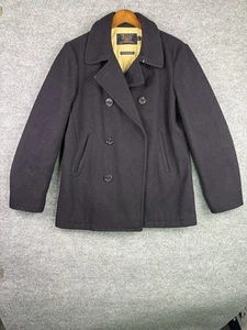 J. Crew Bayswater Peacoat Men’s Wool Thinsulate Jacket Military Grade Med Read - Picture 1 of 13