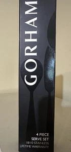 New! Gorham Pacifico 18/10 Stainless Steel Flatware Serving Set (4 PC) - Picture 1 of 4