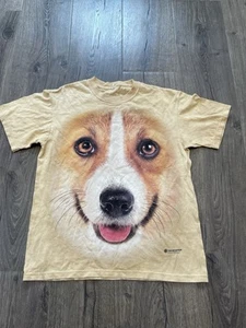 The Mountain Puppy Dog Corgi Face Michael McGloin Tee Shirt - Size Medium - Picture 1 of 7