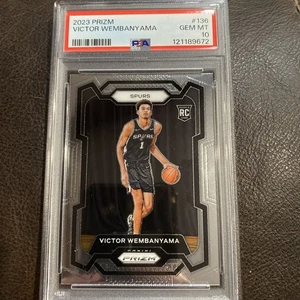 2023-24 Prizm #136 Victor Wembanyama Rookie Card PSA 10 Gem Mint RC Spurs - Picture 1 of 4