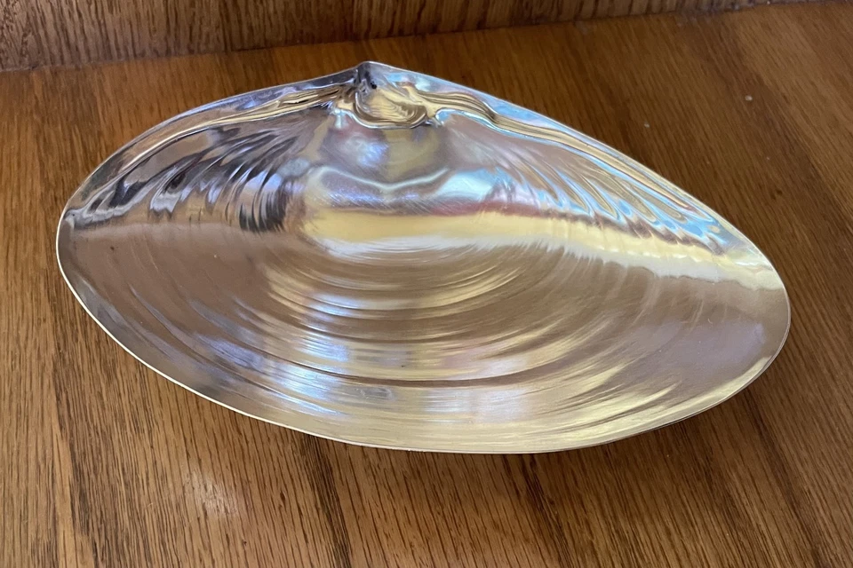 Wallace Plata Esterlina Figura Almeja Shell Bowl #393 6 1/8 pulgadas Foto 1 de 4