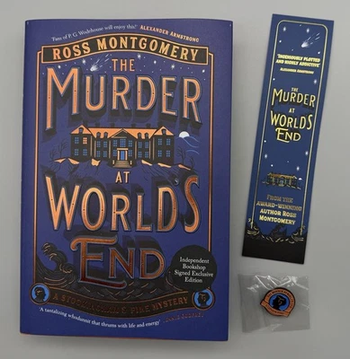 SIGNED - The Murder at Worlds End By Ross Montgomery SPRAYED Edge HB FREE GIFTS - Image 1 of 4